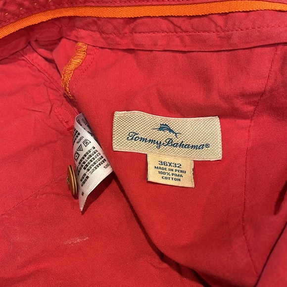Tommy Bahama Red Chinos 36x32 (see description) - Picture 2 of 3